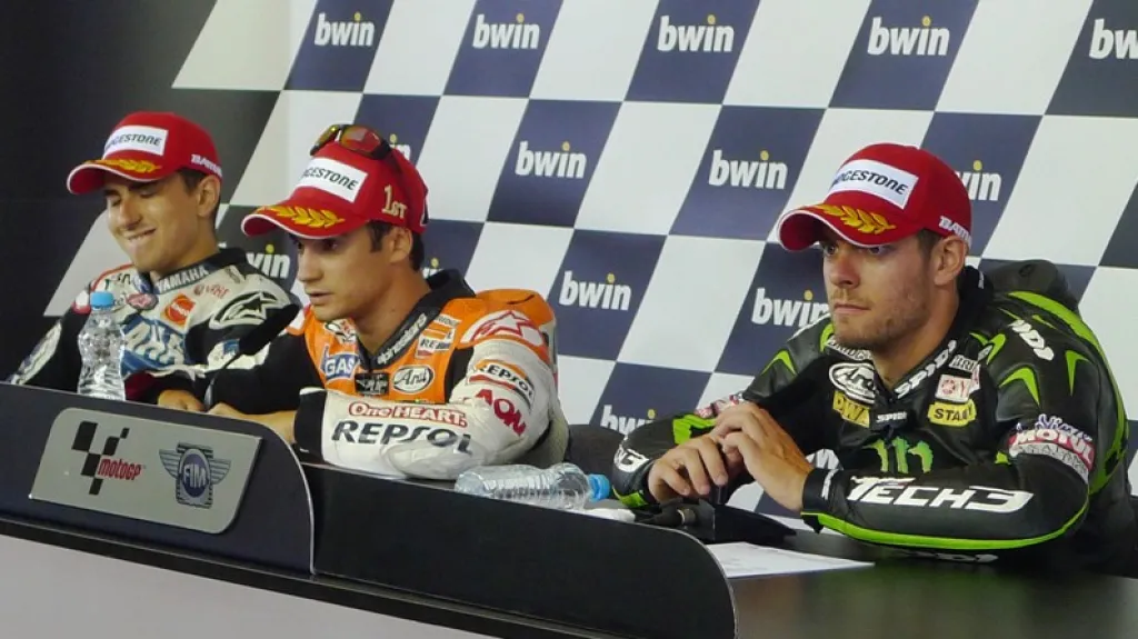 Vítěz závodu MotoGP Dani Pedrosa