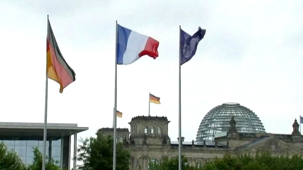 Vlajky tahounů EU - Německa a Francie