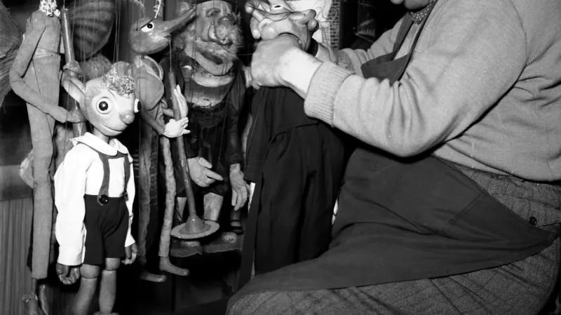 Josef Skupa na fotografii z roku 1955