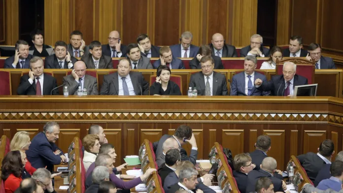 Jednání ukrajinského parlamentu
