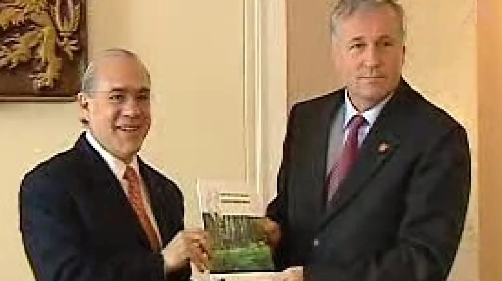 Angel Gurria a Mirek Topolánek