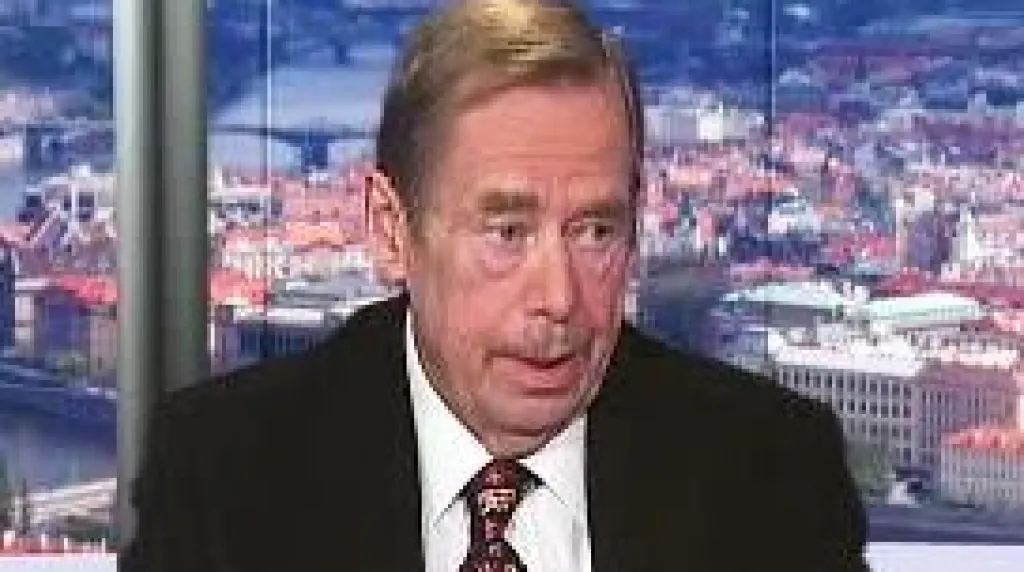 Václav Havel v pořadu Otázky Václava Moravce