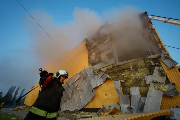 Kyjev čelil dosud největšímu útoku ruských dronů