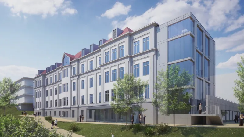 Vizualizace nového Bakešova pavilonu