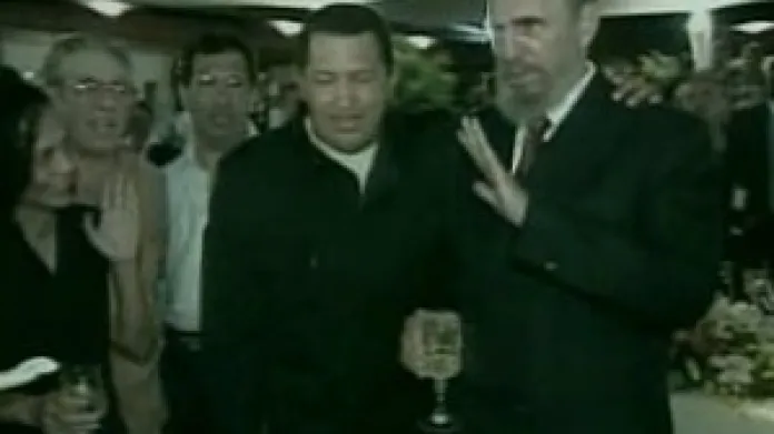 Hugo Chávez a Fidel Castro