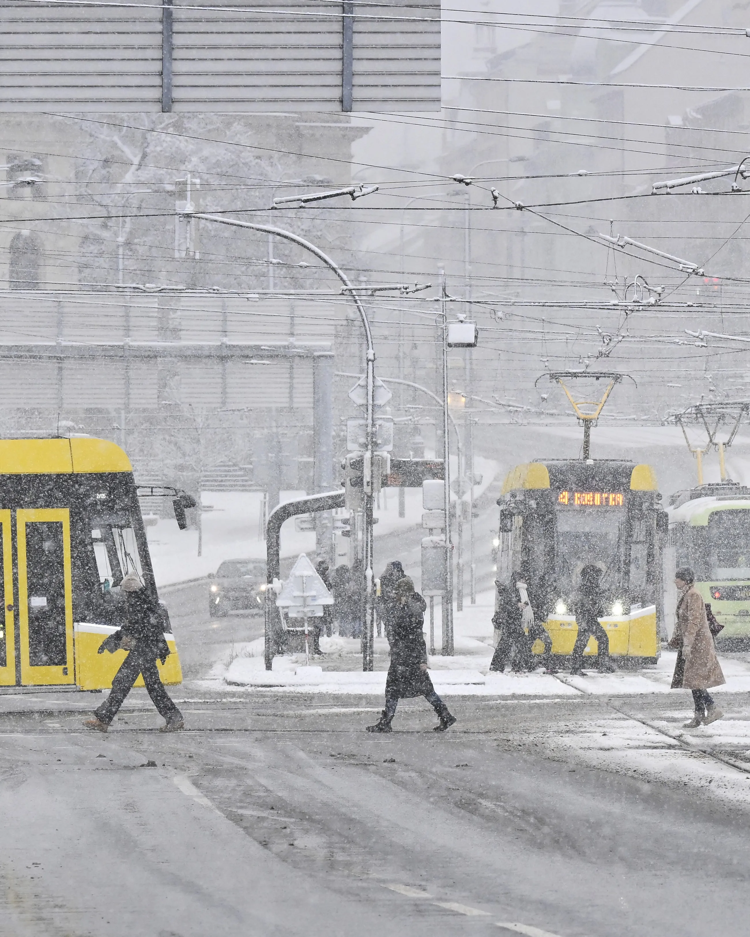 Sníh zkomplikoval dopravu