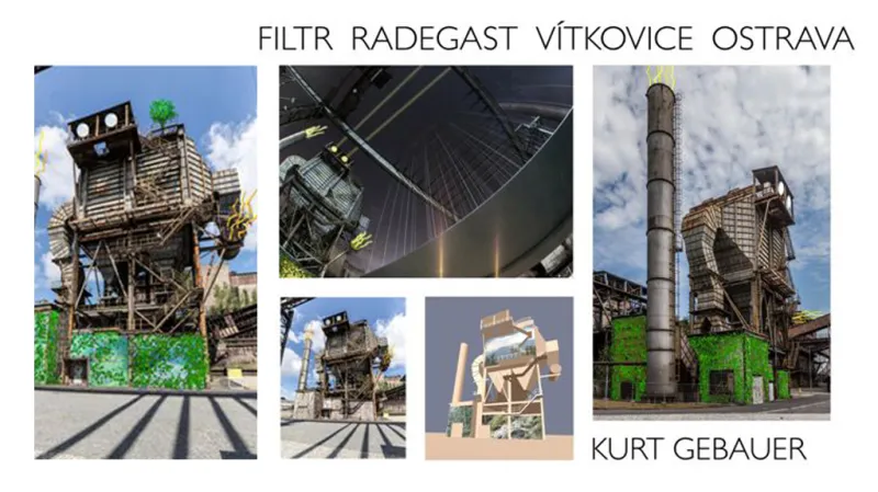 Návrh sochy boha Radegasta pro Dolní oblast Vítkovice od Kurta Gebauera