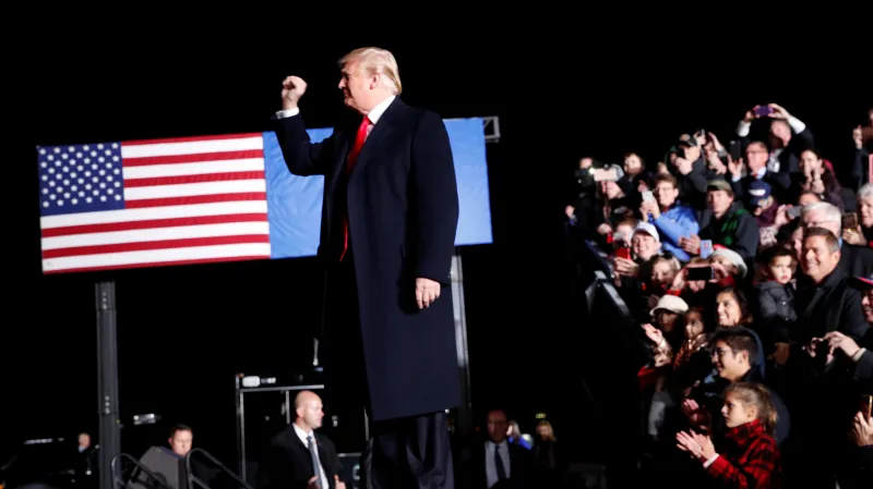 Donald Trump na mítinku ve Wisconsinu