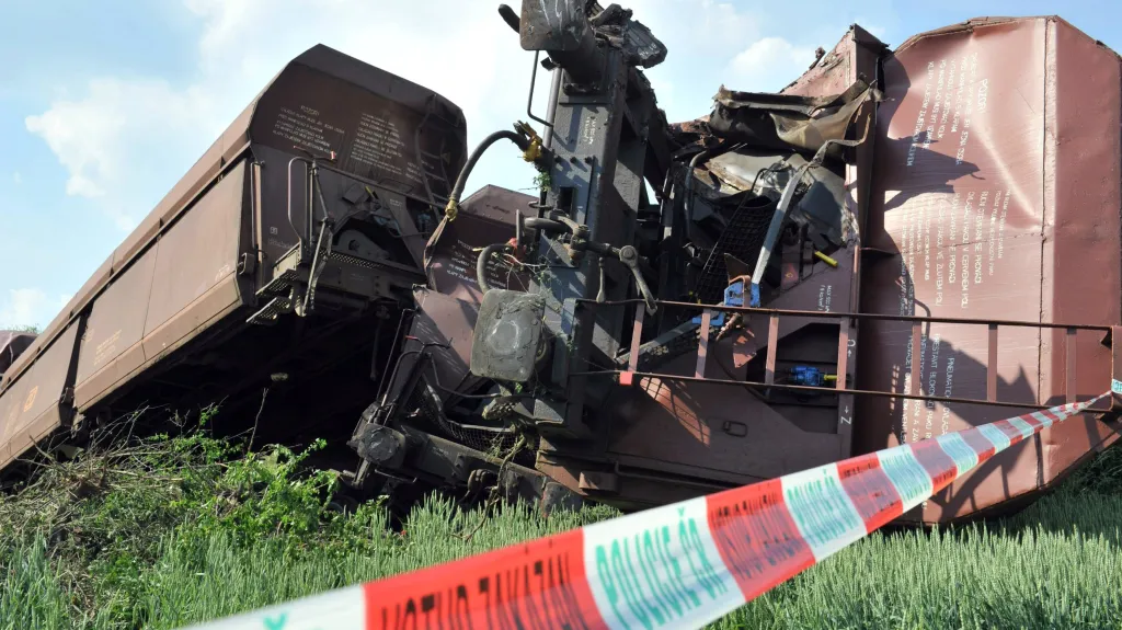 Nehoda se stala na rušné trati mezi Brnem a Olomoucí