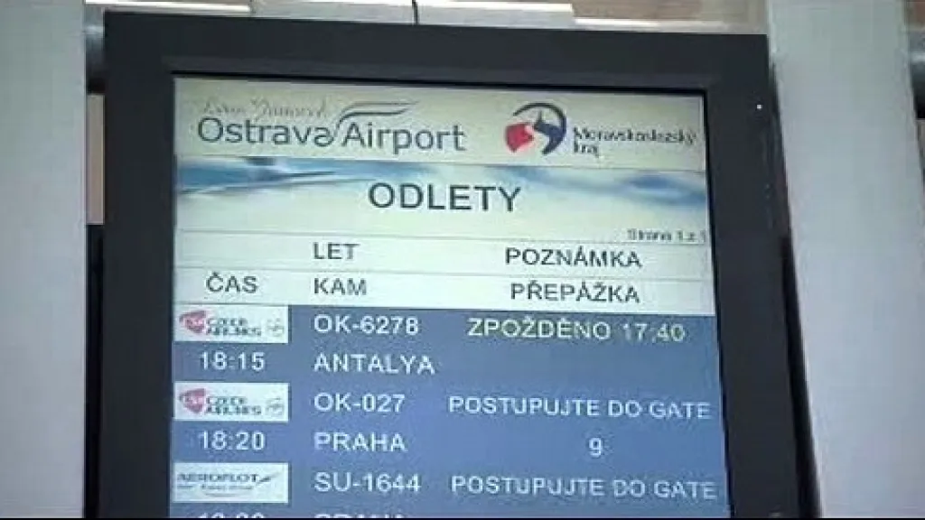 Opožděný let do Turecka