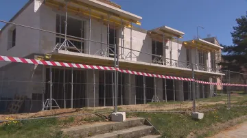 Rozestavěný bytový dům v Havlíčkově Brodě