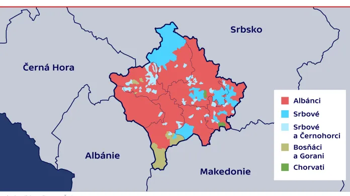 Etnické složení Kosova (data z roku 1981)