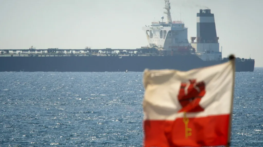 Ropný tanker Grace 1 zadržený Brity u Gibraltaru