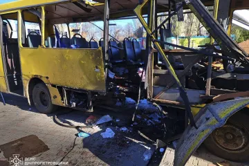 Rusové zabili cestující městského autobusu v Nikopolu