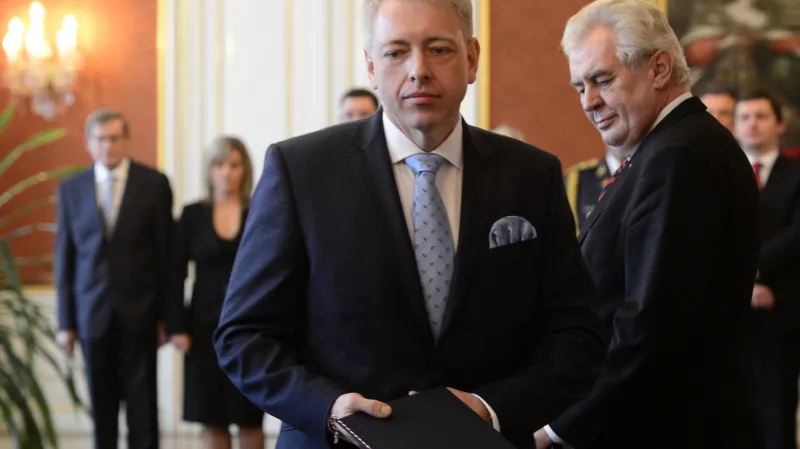 Jmenování Milana Chovance ministrem vnitra