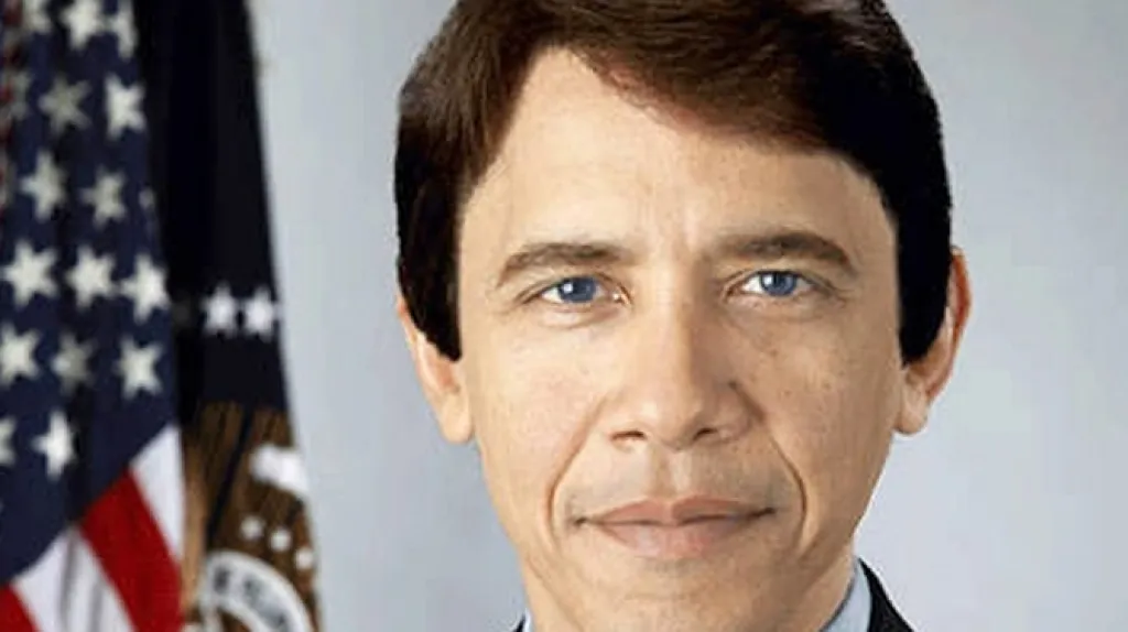 Barack Obama jako běloch