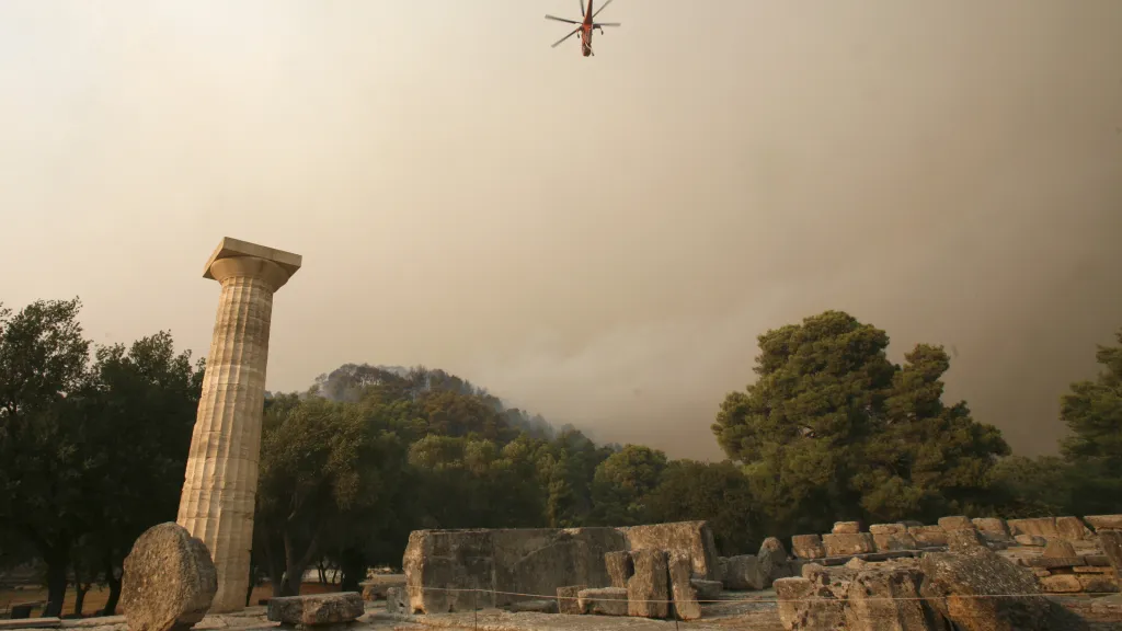 Požáry u antické Olympie