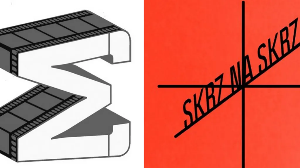 Loga festivalů MFF UK FilmFest a Skrz Na Skrz