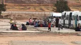 Syrští uprchlíci na hranici s Tureckem