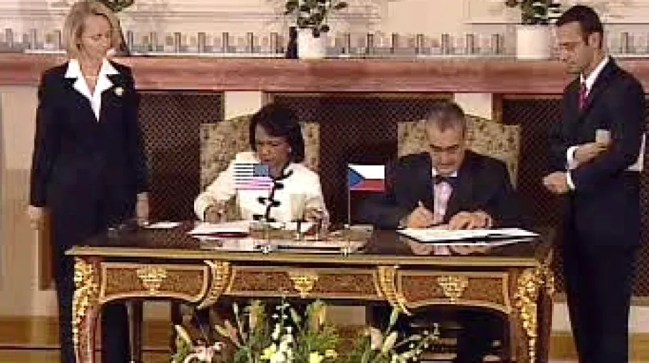 Condoleezza Riceová a Karel Schwarzenberg