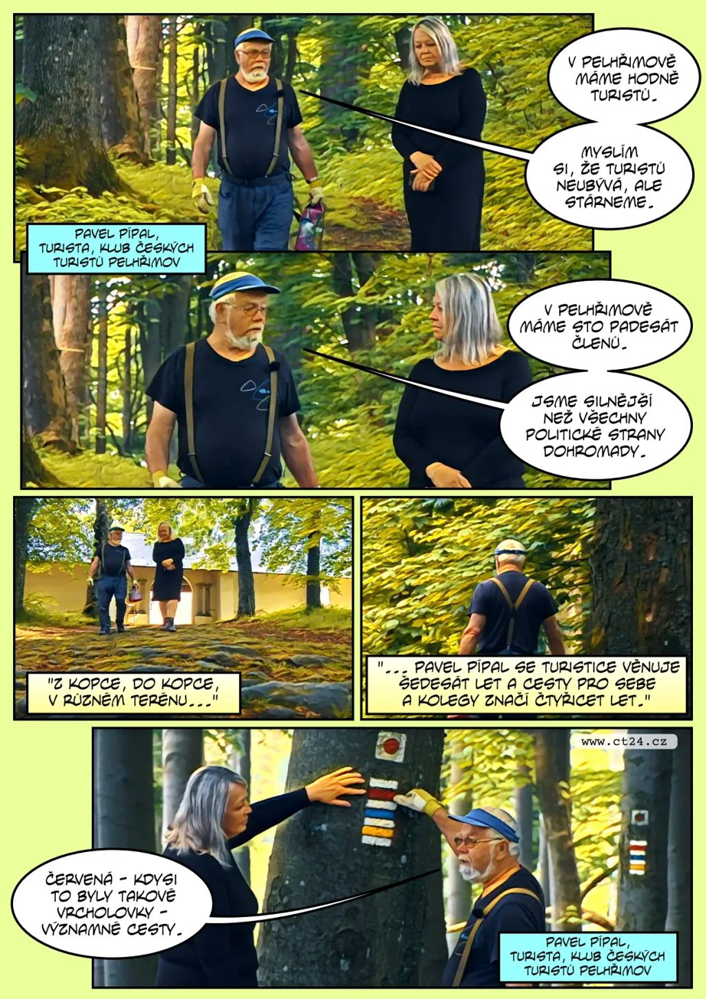 Turistické značky nás doprovázejí na desítkách tisíc kilometrů tras