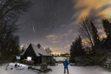 Zářící roj Kvadrantid proletí z pátku na sobotu oblohou