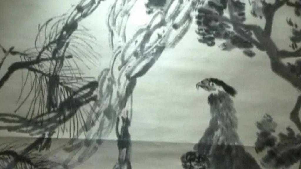 Čchi paj-š‘ / Dlouhý život, mír světu (detail)