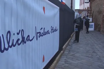 Masky, srdce, dalajláma: Příznivci Havlovy uličky pořádali happening