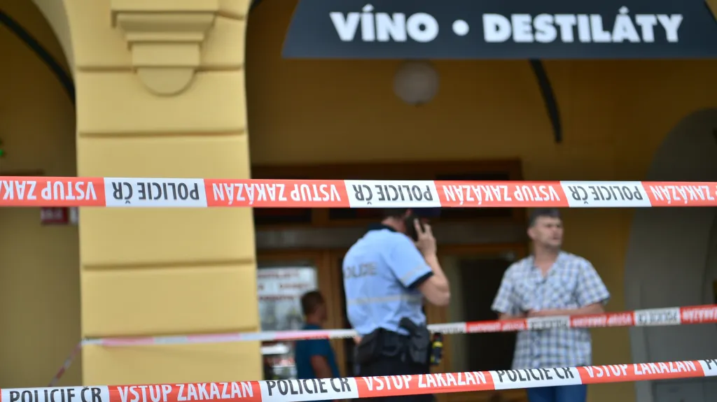 Místo policejního zásahu v Českých Budějovicích