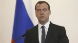 Ruský premiér a předseda Jednotného Ruska Dmitrij Medvěděv