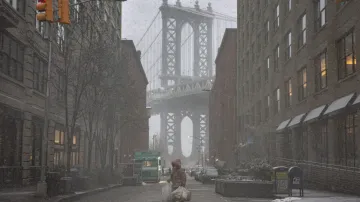 Sněhová bouře v New Yorku