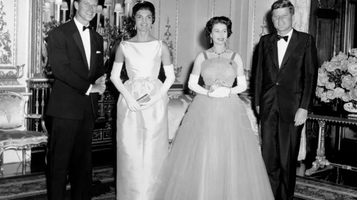 Britský královský pár s Johnem F. Kennedym a Jacqueline