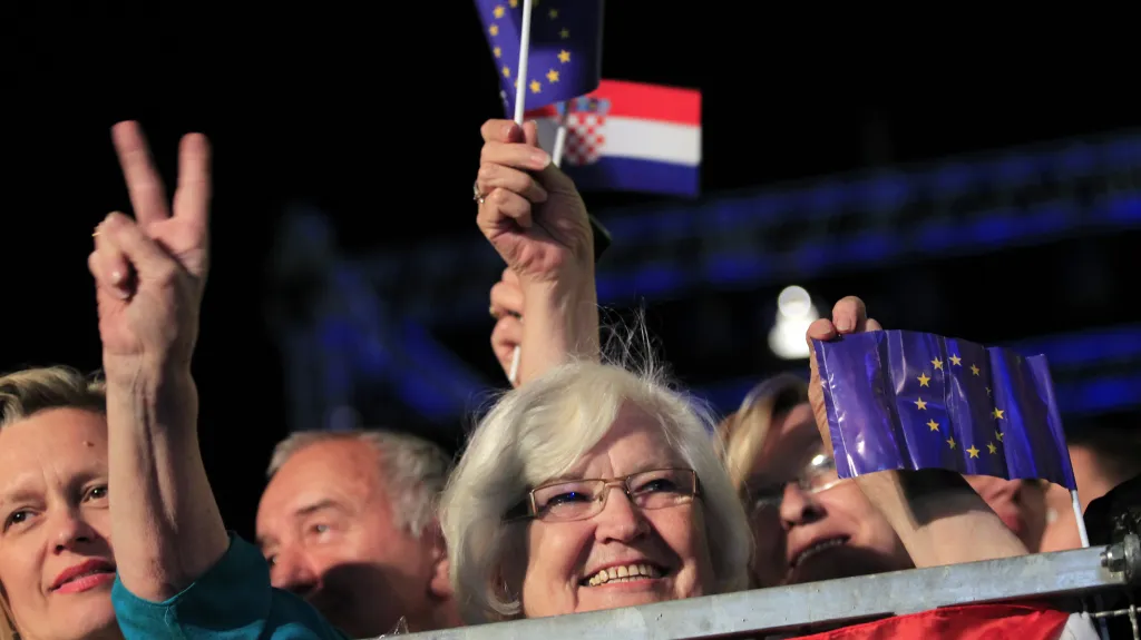 Chorvaté oslavují vstup do EU v roce 2013