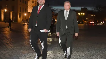 Předseda FAČR Miroslav Pelta (vlevo)