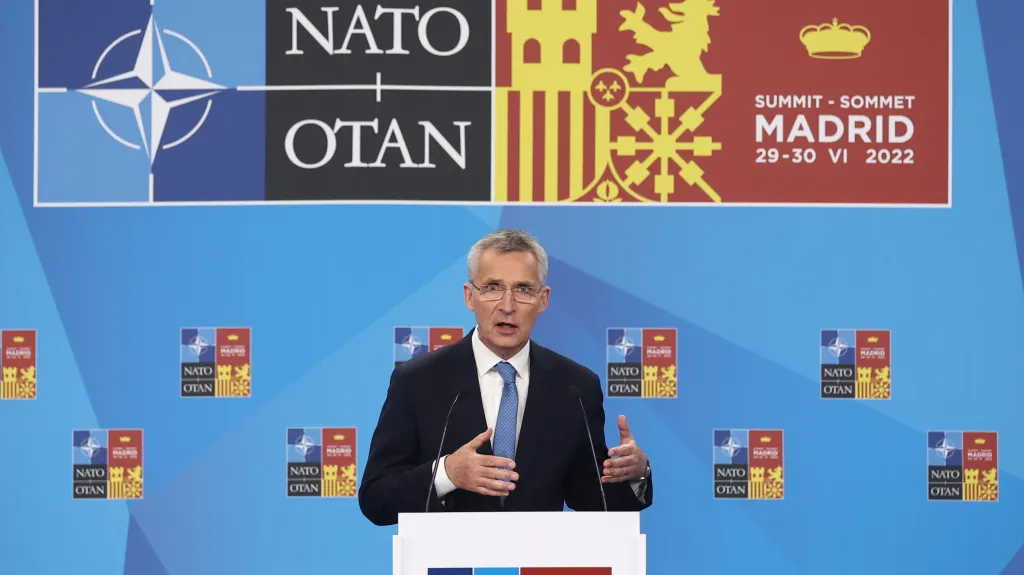 Generální tajemník NATO Jens Stoltenberg představil na summitu v Madridu novou strategickou koncepci Severoatlantické aliance