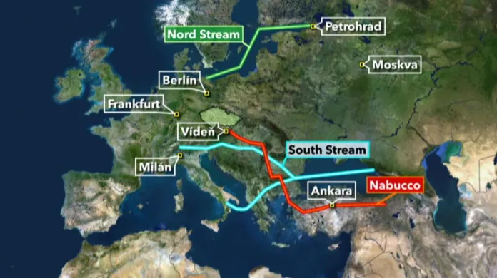 Plynovod Nabucco a South Stream