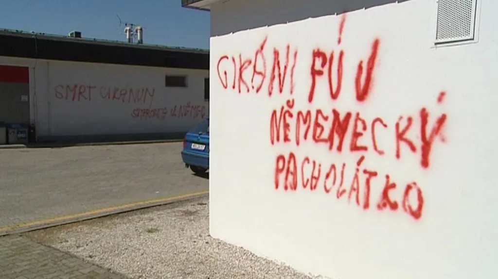 Nápisy na čerpací stanici