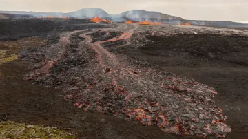Sopečná erupce na Islandu