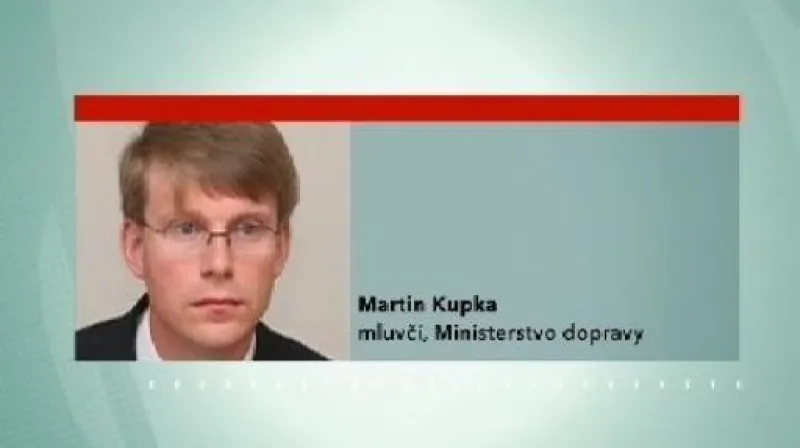 Vyjádření tiskového mluvčího ministerstva dopravy Martina Kupky