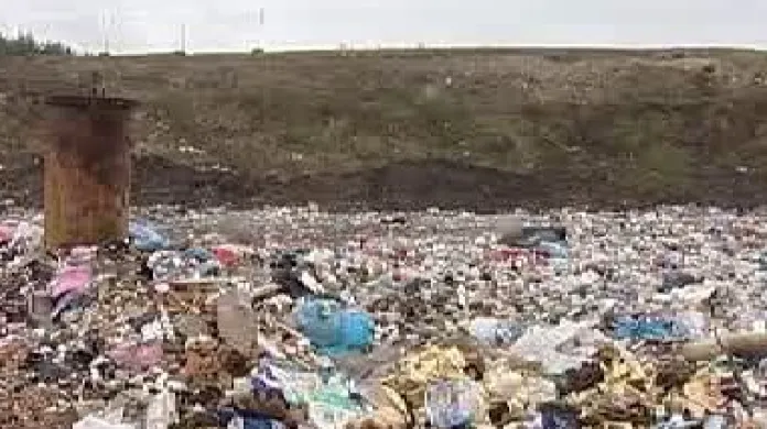 Skládka odpadu v Chotíkově na Plzeňsku