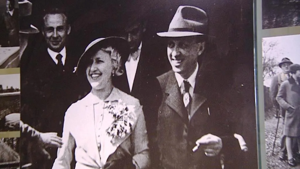 Karel Čapek s manželkou Olgou