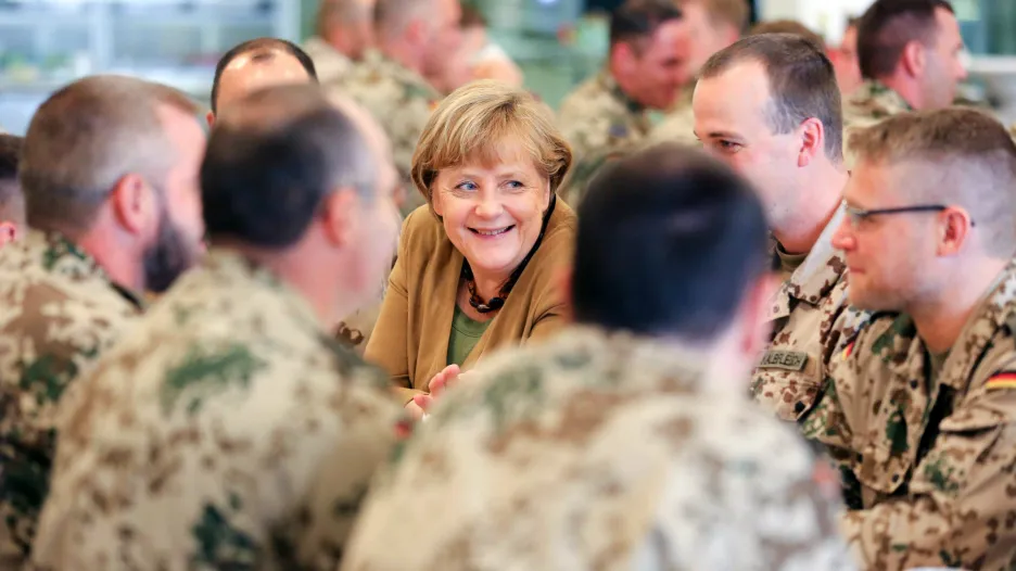 Angela Merkelová v Afghánistánu