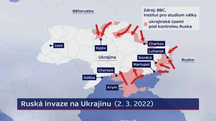 Ruská invaze na Ukrajinu (2. 3. 2022)
