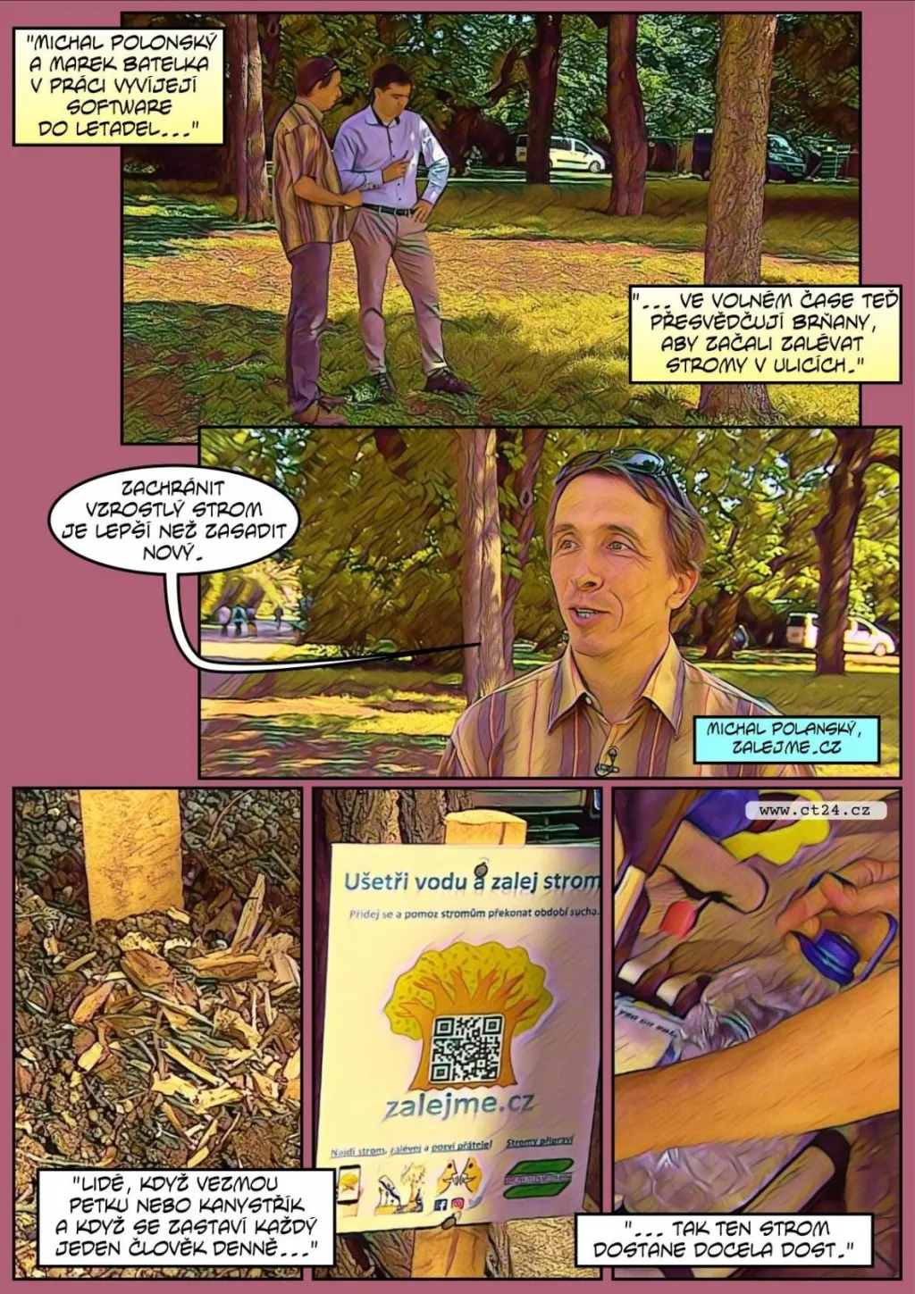 Brňané chtějí zalévat stromy