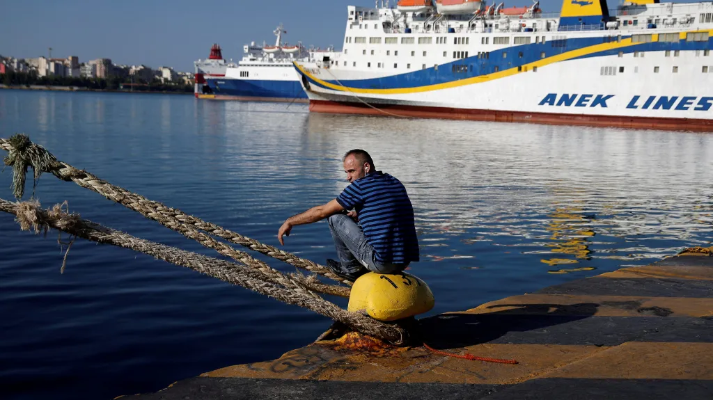 Začátkem září stávkovali řečtí námořníci kvůli mzdám
