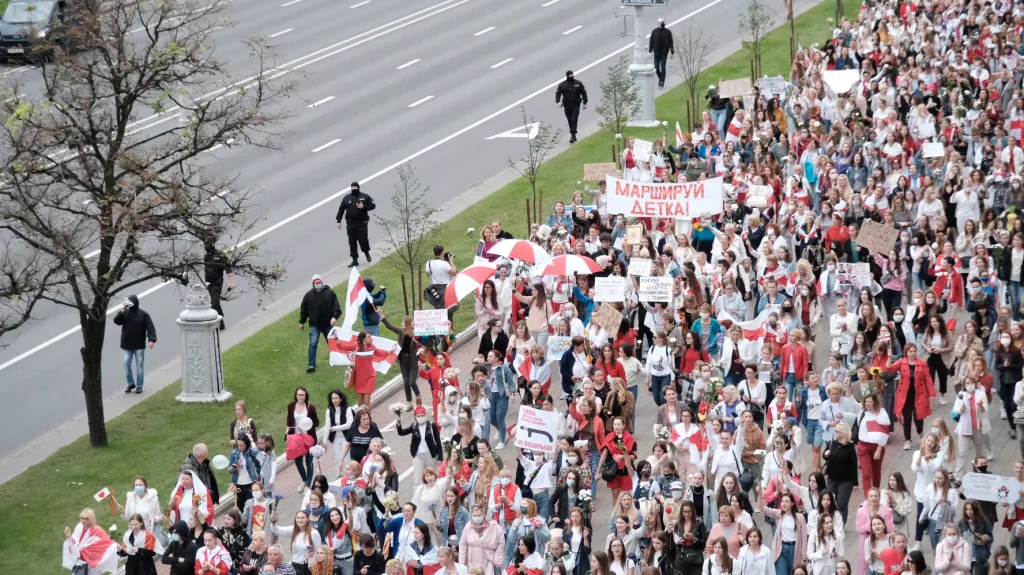 Pochod žen v Minsku