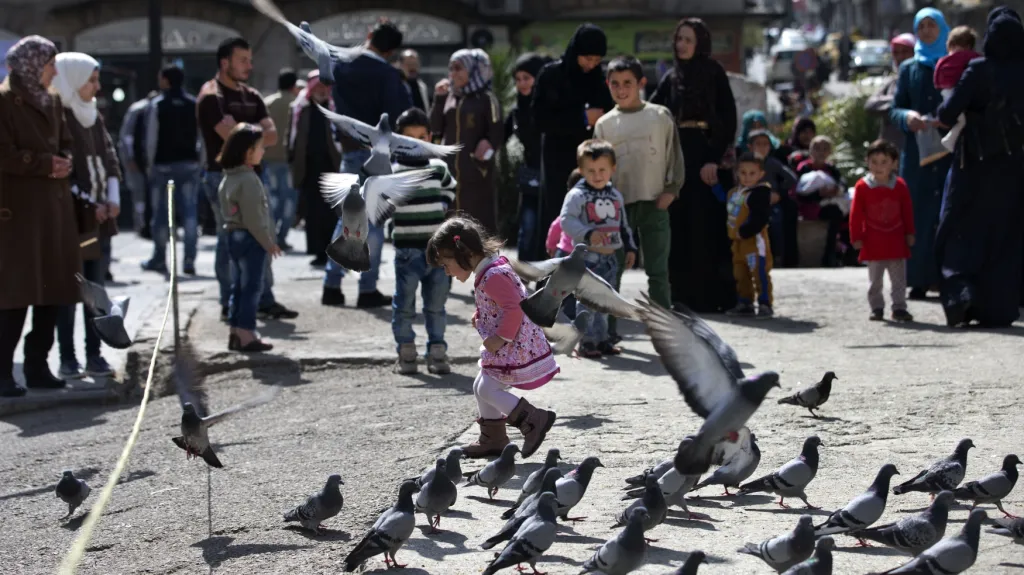 Obyvatelé Damašku si po dlouhé době užívají idylku