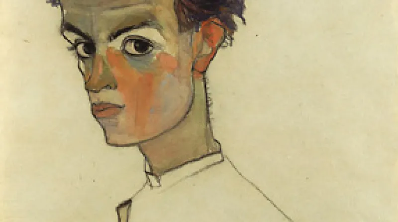 Autoportrét Egona Schieleho