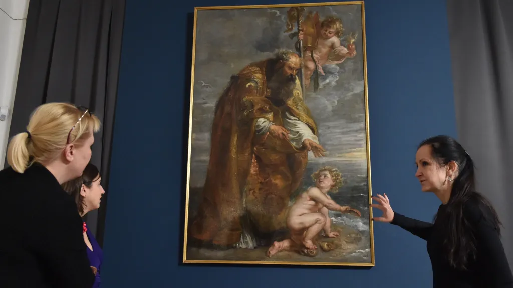 Cenný obraz svatého Augustina od Petera Paula Rubense