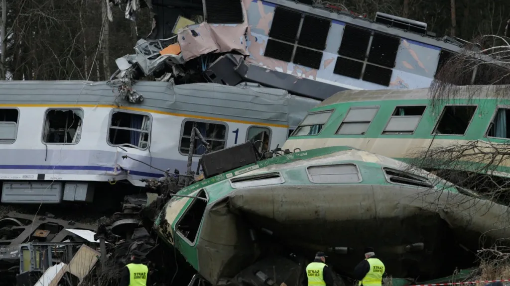 Srážka polských vlaků